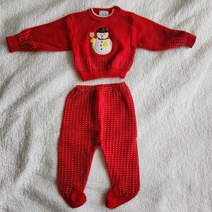 Christmas Outfit for Infants by First Impressions 2 pc Size 6/9 month